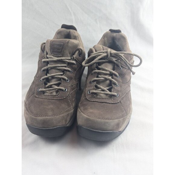 New Balance Mens 955 Hiking Shoes Brown‎ Leather Gore-Tex Trail Low Top US 9 - Picture 1 of 11